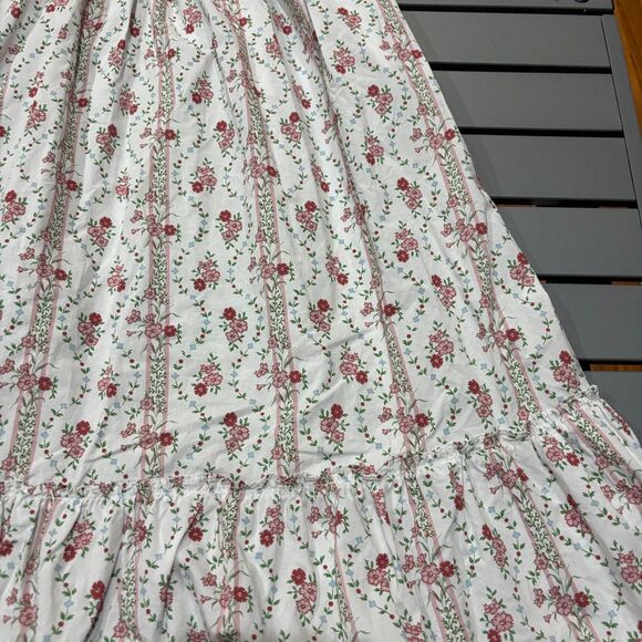 Hill House Home Louisa Nap Dress Womens Small White Floral Smocked Puff Sleeve - Picture 4 of 10